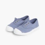 Zapatillas Lona Punta Goma Sin Cordones