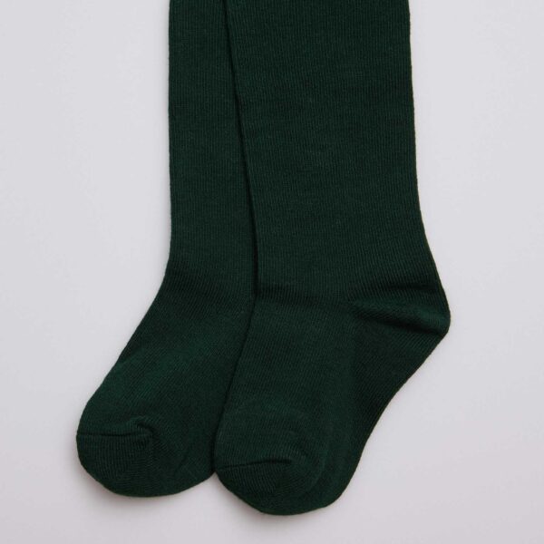 Leotardo clásico bebé verde botella