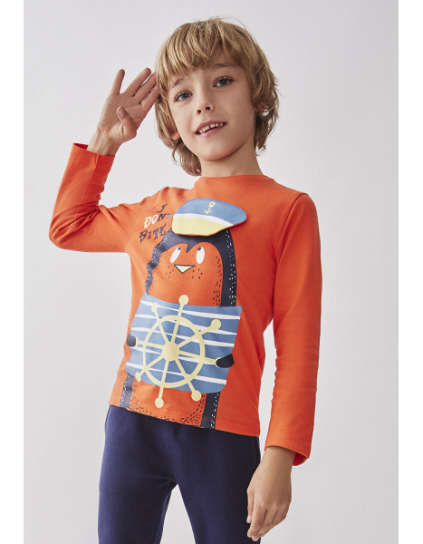 Camiseta manga larga pingüino