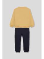 Conjunto infantil niño sudadera mostaza y pantalón azul marino - Imagen 5