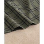 Conjunto camisa manga larga verde oliva con cuadros azul marino y ranita marino - Imagen 4