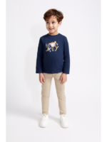 Camiseta manga larga azul petróleo - Imagen 3