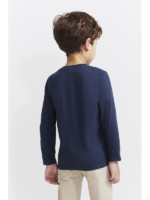 Camiseta manga larga azul petróleo - Imagen 4