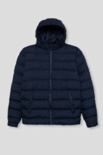 Chaquetón acolchado con bolsillos laterales, capucha integrada y cierre de cremallera frontal - Imagen 4