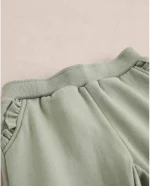 Conjunto de bebé jersey cuello volante y pantalón bolsillos volante - Imagen 4