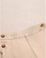 Short de bebé niño beige con botones - Imagen 3