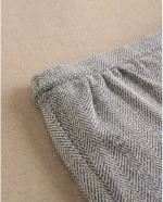 Short de bebé niño gris con estampado de espiga tipo ranita - Imagen 2