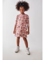 Vestido maquillaje jirafas gris