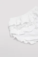 Braguita volante liso y puntilla plumeti - Imagen 3