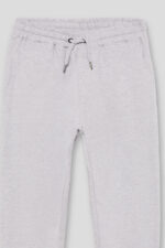 Pantalón felpa perchada con cinturilla elástica y cordones ajustables frontal, bolsillos delanteros y bajo acabado en puño - Imagen 5