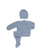 Conjunto 3P Bordado Globo - Cielo - Imagen 2