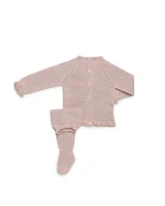 Conjunto 2P Tiras Caladas Vertical - Rosa palo - Imagen 2