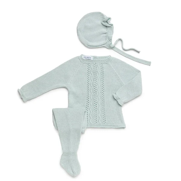 Conjunto 3P Tachón Aranes Calado - Verde Mar