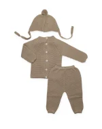 Conjunto 3P Pantalón Cara Oso - Tostado - Imagen 2