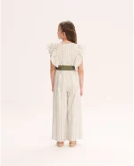 MONO LARGO RAYAS CINTURON VERDE EN LA CINTURA - Imagen 5