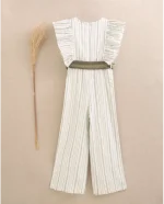 MONO LARGO RAYAS CINTURON VERDE EN LA CINTURA - Imagen 3