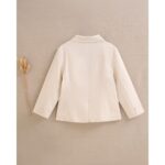 Americana de niño de lino marrón clarito jaspeado - Imagen 7