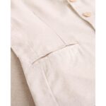 Americana de niño de lino marrón clarito jaspeado - Imagen 8