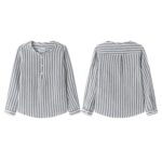 CAMISA MANGA LARGA TEJIDO BAMBULA MIL RAYAS AUZLES MARINERA