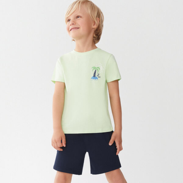 CONJUNTO CAMISETA LIMA Y SHORT MARINO