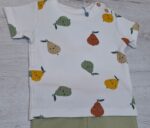CONJUNTO BEBÉ CAMISETA PERAS Y PANTALON VERDE