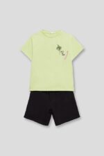 CONJUNTO CAMISETA LIMA Y PANTALÓN NEGRO