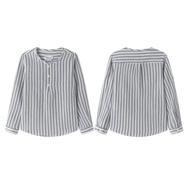 CAMISA MANGA LARGA TEJIDO BAMBULA MIL RAYAS AUZLES MARINERA