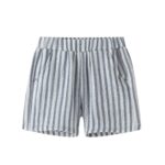 PANTALON CORTO BAMBULA ESTAMPADO MIL RAYAS AZUL MARINERO