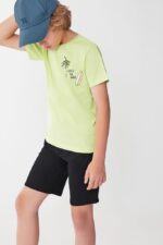 CONJUNTO CAMISETA LIMA Y PANTALÓN NEGRO - Imagen 4