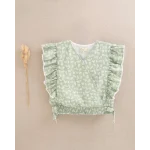 BLUSA VERDE ESTAMPADO HOJAS Y VOLANTES LATERALES - Imagen 5