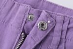 Short vaquero color malva - Imagen 6