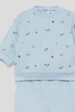 Conjunto en color azul con estampado de perritos. - Imagen 4