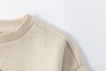 Conjunto sudadera afelpada con letras de cuerda glitter y falda de vuelo en tejido micropana. - Imagen 5