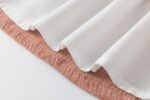 Vestido manga larga con cuello en tejido blanco. - Imagen 9