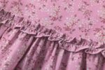 Vestido micropana con detalle de flores en las mangas, cierre atrasero con botones. - Imagen 8