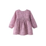 Vestido micropana con detalle de flores en las mangas, cierre atrasero con botones. - Imagen 3