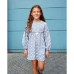 Vestido de cuadro vichy con estampado floral