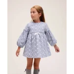 Vestido de cuadro vichy con estampado floral - Imagen 5