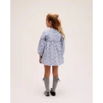 Vestido de cuadro vichy con estampado floral - Imagen 4
