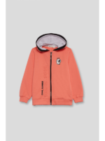 Sudadera coral con cremallera y capucha. - Imagen 5